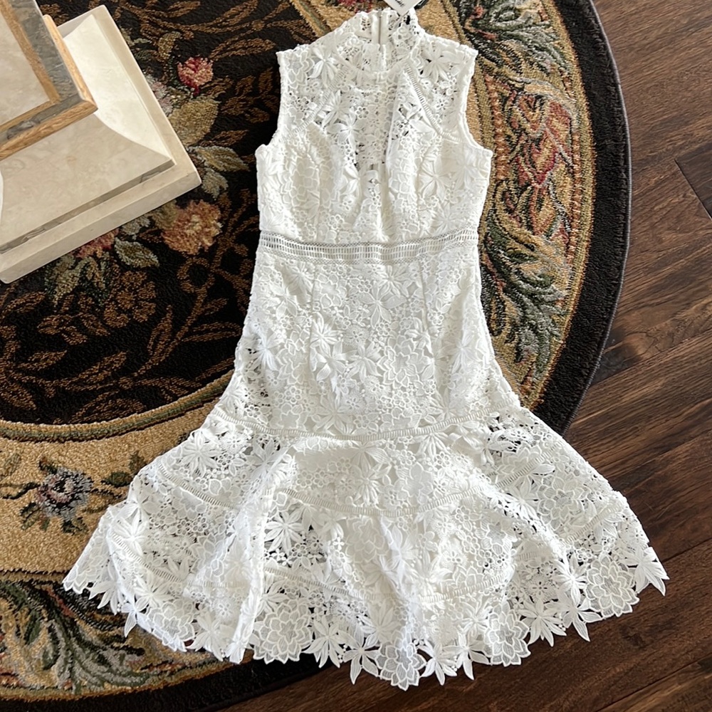 Bardot Guipure Dress NWOT
